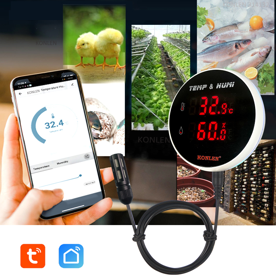Tuya WIFI Temperature Humidity - Digital Hygrometer Probe review and price