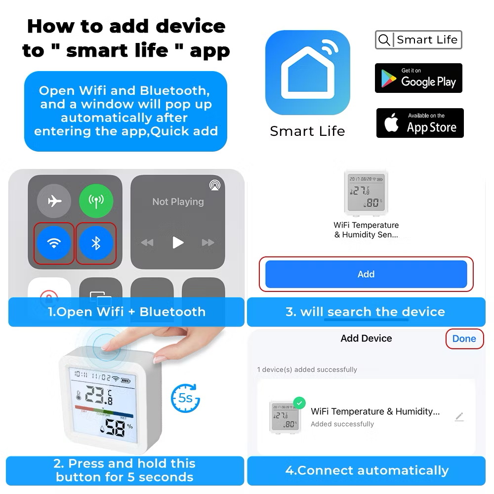 Tuya WiFi Temperature Humidity - Digital Hygrometer Probe review and price