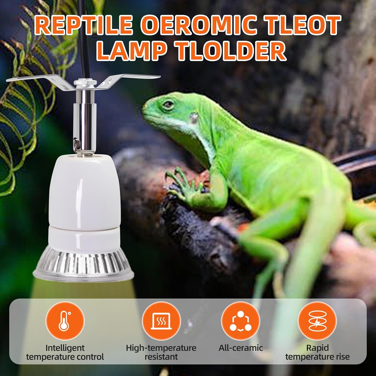 Reptile Heat Lamp Holder Heati - Ceramic Heat Emitter review and price