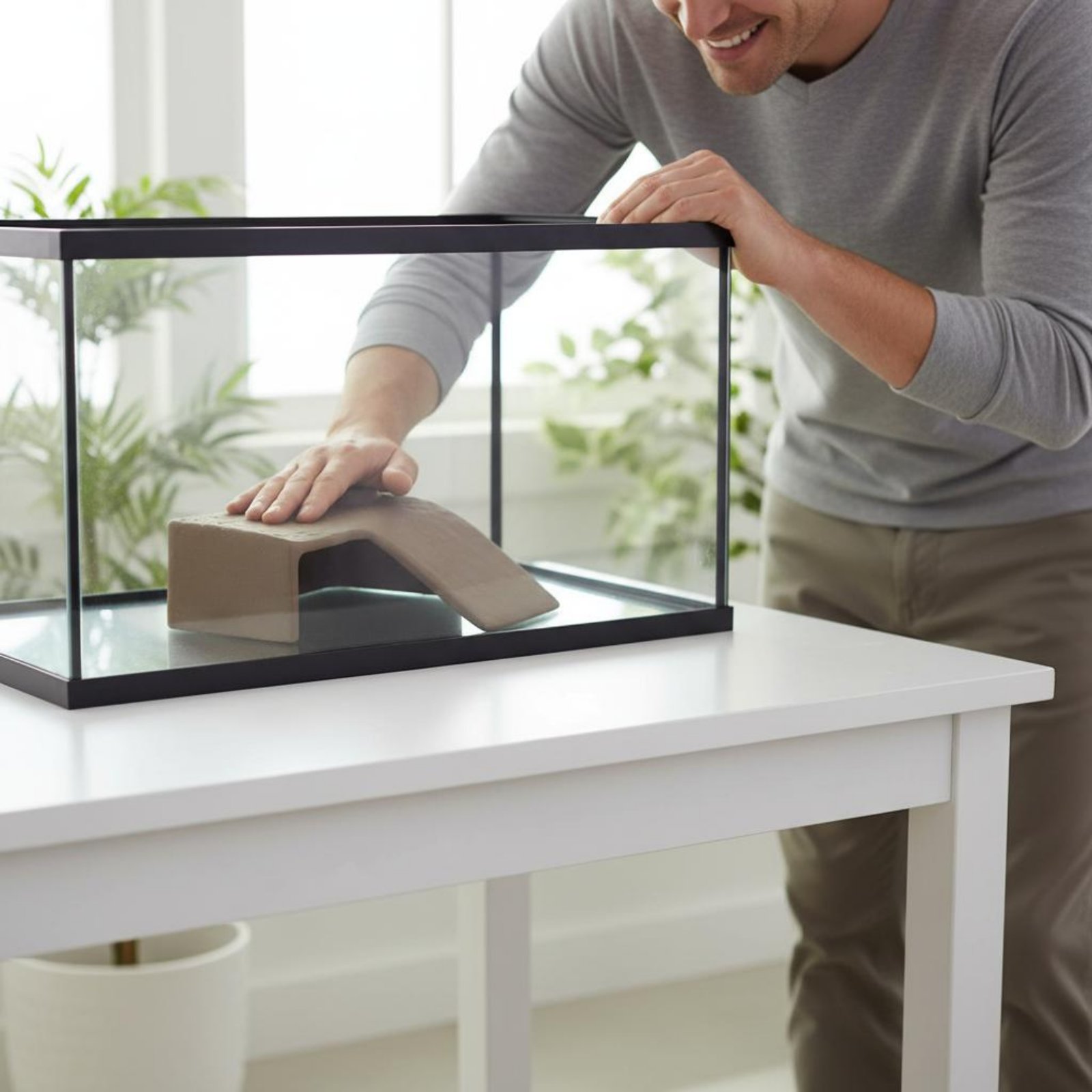 Basking Cave Platform Two-Way  - Hide Cave Ceramic review and price