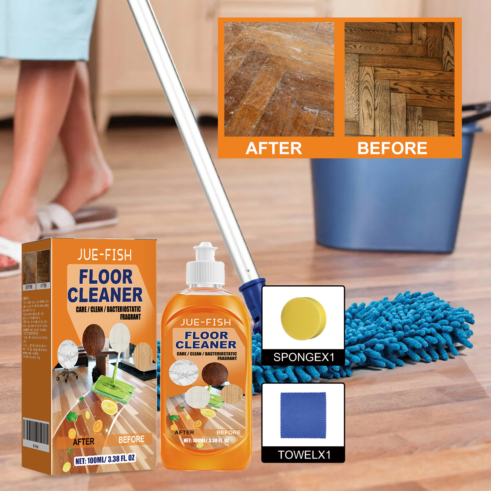 Jue Fish Floor Cleaner Set For - Ceramic Tile Floor review and price