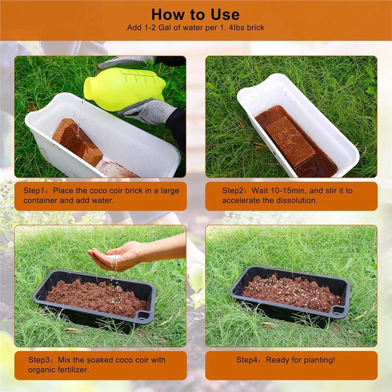 3 Pack Coco Coir Bricks, Coco  - Substrate Coconut Fiber review and price
