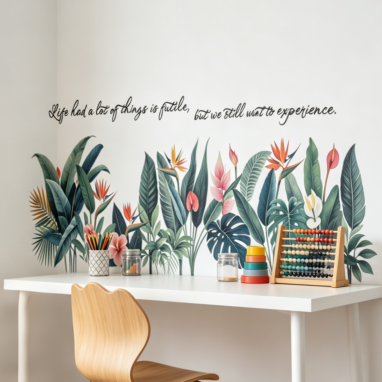 Tropical background wall stick - Pvc Panel Background review and price