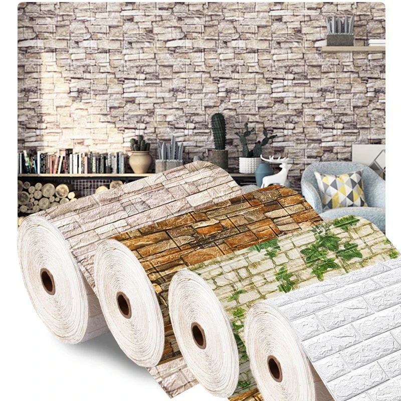 70cmx1/3/5/10M 3D Foam Brick W - Pvc Panel Background review and price