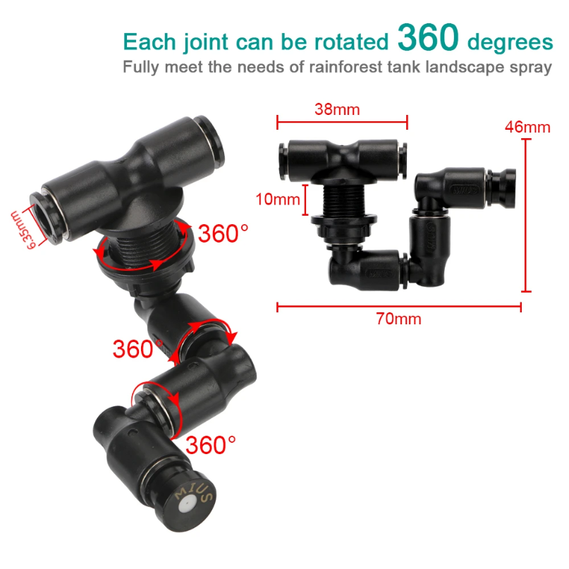 360° Adjustable Spray Nozzle S - Misting Nozzle Reptile review and price