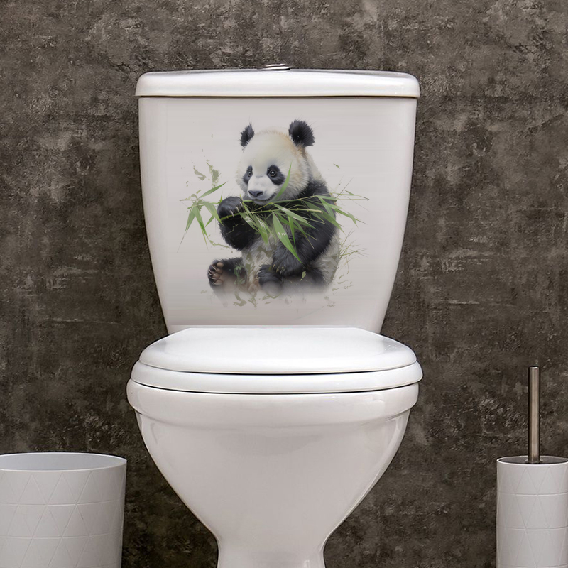 C76# Watercolor panda wall sti - Pvc Panel Background review and price