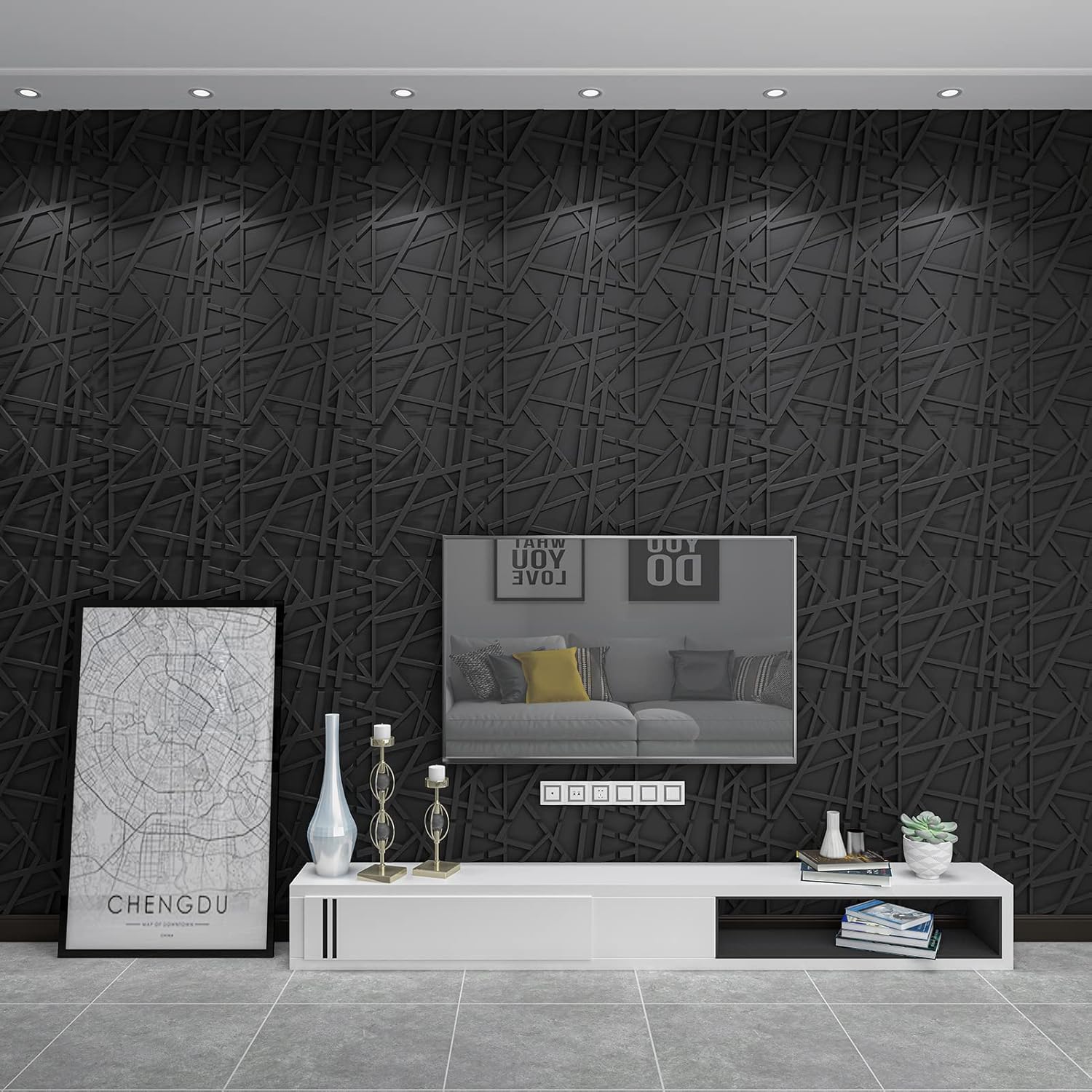 19.7x19.7in PVC Wall Panel Str - Pvc Panel Background review and price