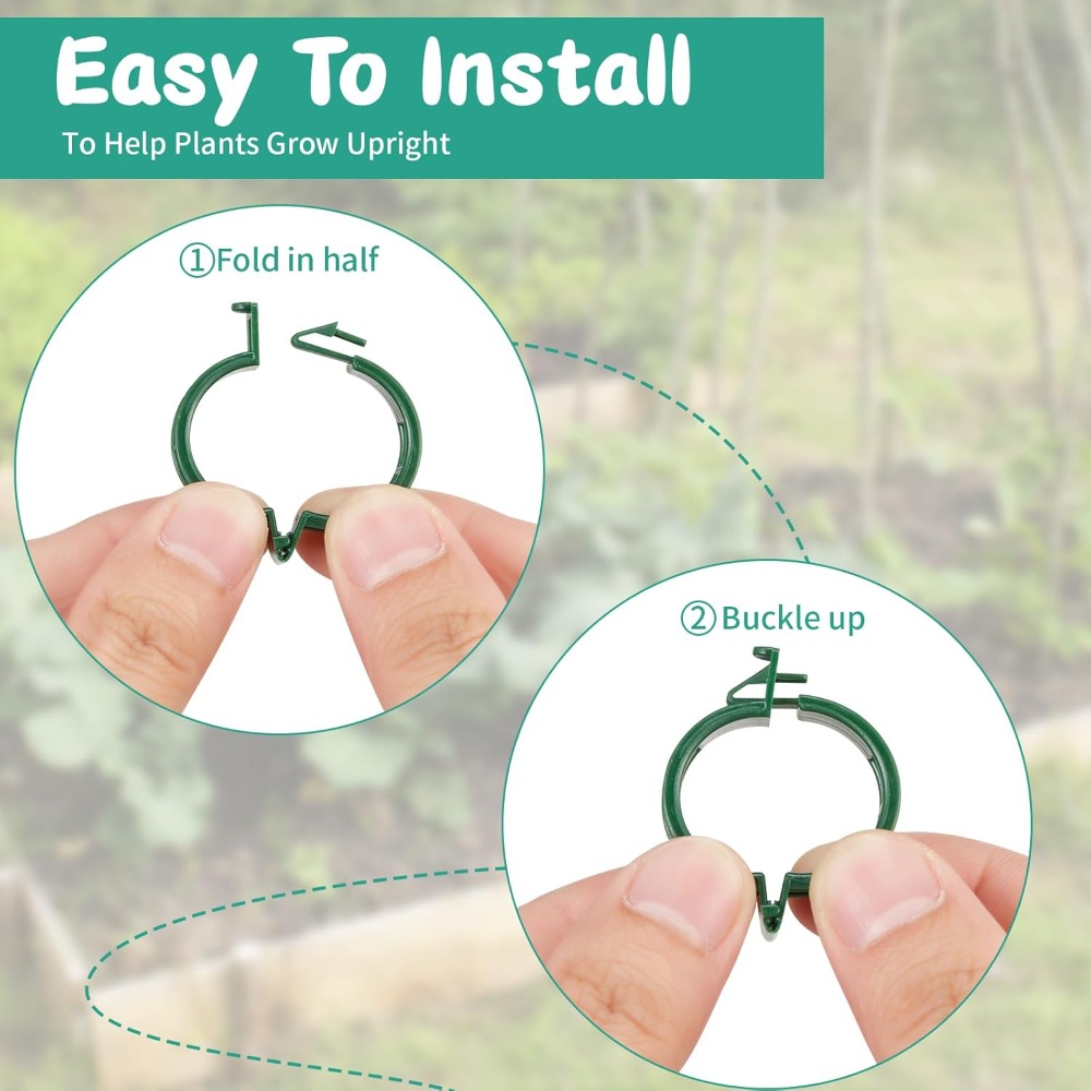 100 Pcs Plant Support Clips fo - Vine Climbing Plastic review and price