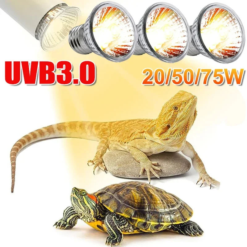25/50/75W UVB Reptile Lamp Bul - Calcium Powder Reptile review and price