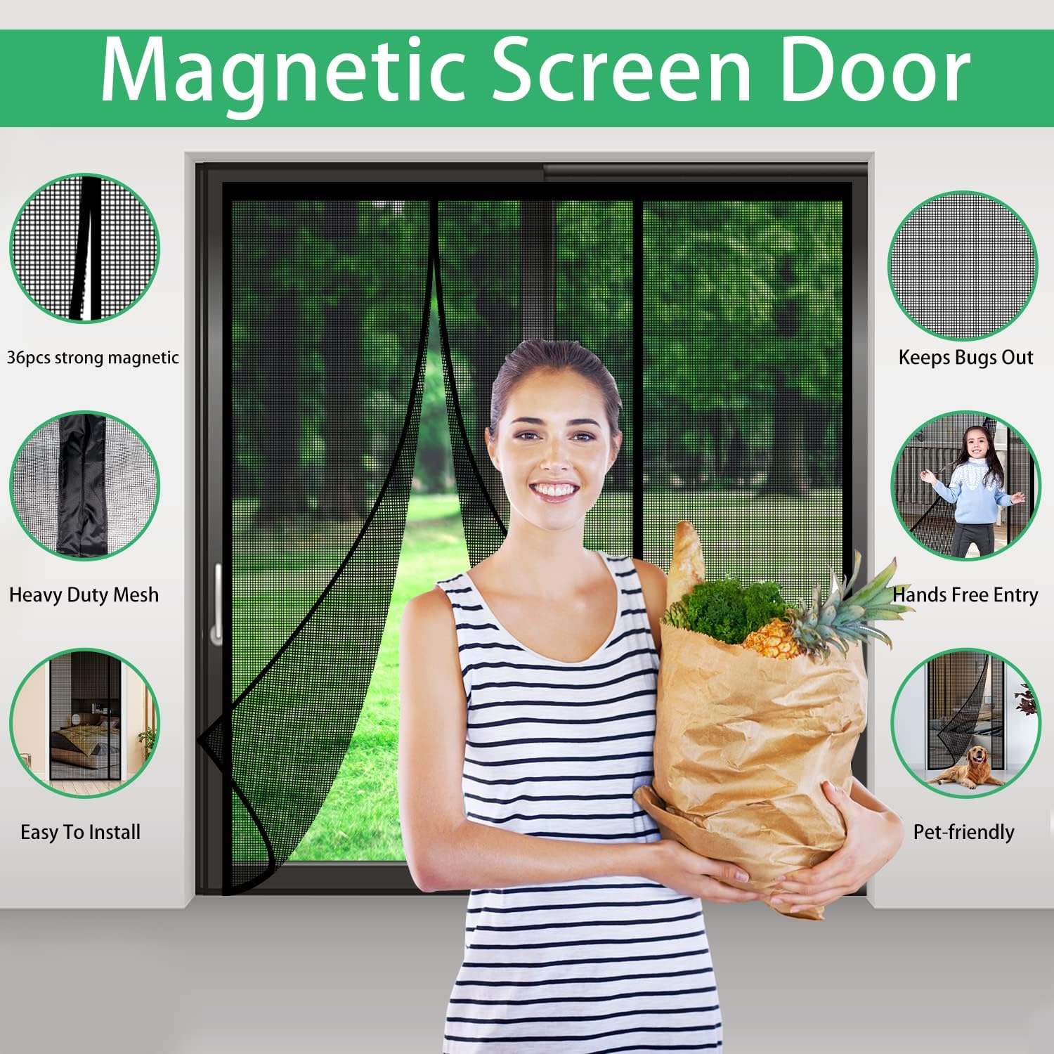 Fiberglass Magnetic Screen Doo - Screen Top Mesh review and price